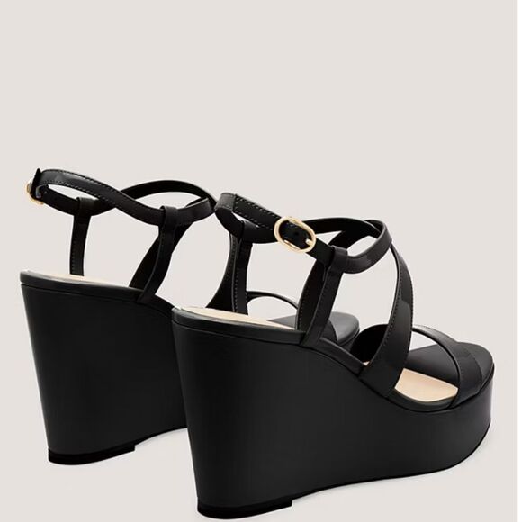 BRAND NEW STUART WEITZMAN WOMEN'S NATURAL AVE 75 WEDGE SANDAL - Picture 7 of 15